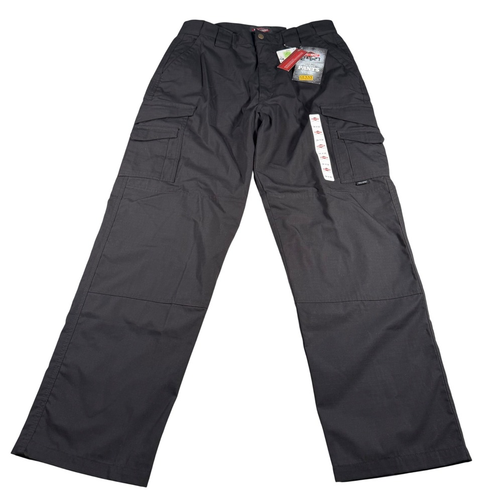 Tru-Spec 24-7 Series Cargo Pant Men 34x32(FITS 32x31) Black Ripstop Tactical NEW